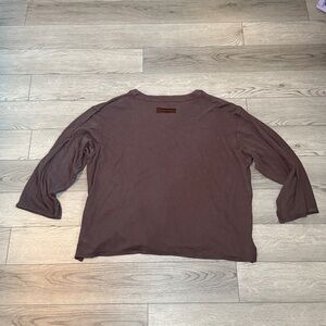 Christian Lacroix Men's Long Sleeve V-neck T-shirt XL Tee